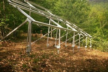 Helical Pier Piles Ground Mount Solar